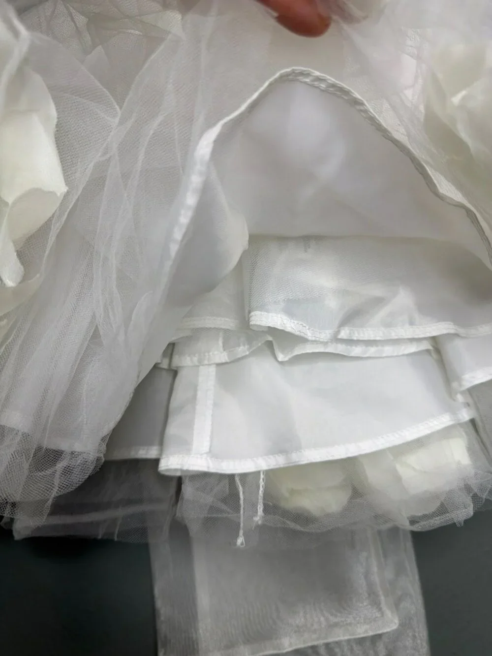 Joy Kids Little Girls Toddler 2 Flower Girl Princess Ivory Satin Sash Flower Pet